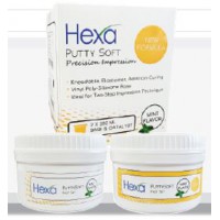 Hexa Dental Hard Putty Fast Set 1 X 290ml Jar Base, 1 x 290ml Jar Catalyst + 2 Putty Scoops (PS-0003)	